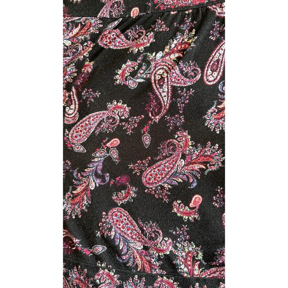 J JILL WEAREVER COLLECTION Size XL Floral Paisley Long Sleeve Tunic Top - Picture 8 of 8